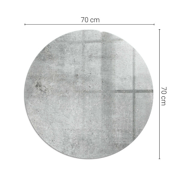 Kulaté sklo pod krbová kamna Vzorek surového betonu