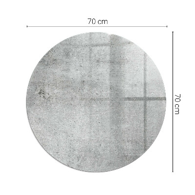 Kulaté sklo pod krbová kamna Vzorek surového betonu