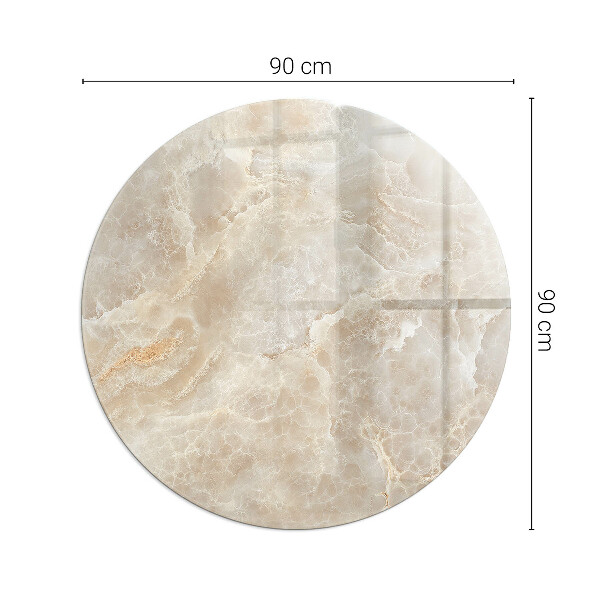 Kulaté sklo pod krbová kamna Kamenný vzor inspirovaný přírodou