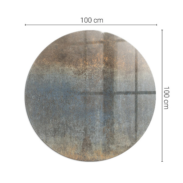 Kulatá skleněná podložka pod kamna Abstraktní vzor s různými texturami