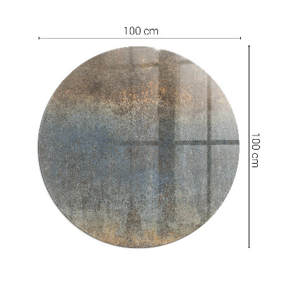 Kulatá skleněná podložka pod kamna Abstraktní vzor s různými texturami