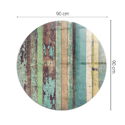 Kulatá skleněná podložka pod kamna Barvy desek v různých tónech