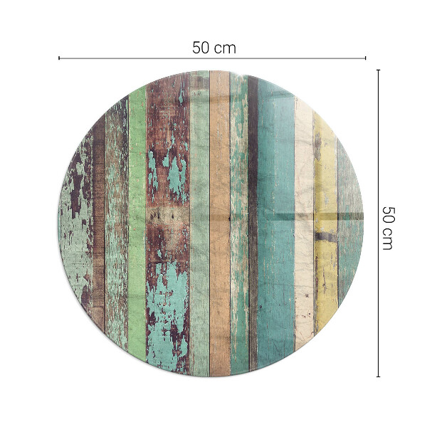 Kulatá skleněná podložka pod kamna Barvy desek v různých tónech