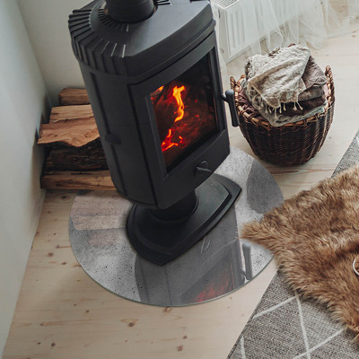 Kulatá podložka pod krb Konstrukce ze surového betonu