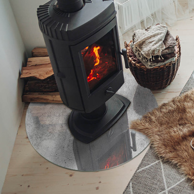 Kulatá podložka pod krb Konstrukce ze surového betonu