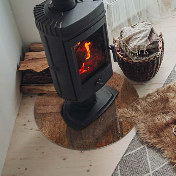 Kulatá podložka pod krb Rezavý vzor na pozadí