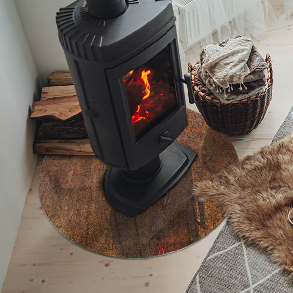 Kulatá podložka pod krb Rezavý vzor na pozadí