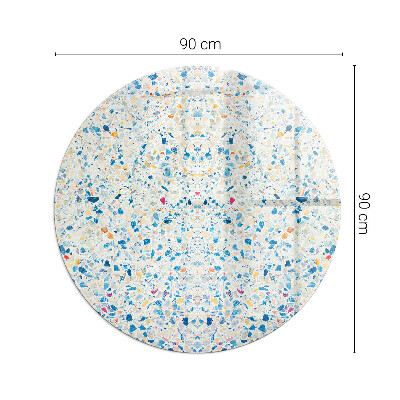Kulaté sklo pod krbová kamna Abstraktní texturní motiv