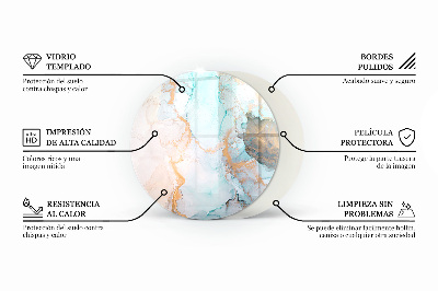 Kulaté sklo pod krbová kamna Dřevěná textura v přírodním stylu
