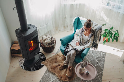 Kulatá podložka pod krb Abstraktní vlnité a lineární vzory