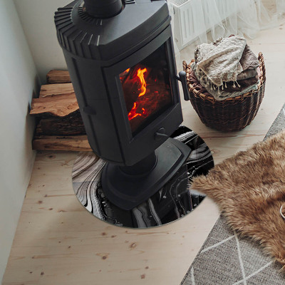 Kulatá podložka pod krb Abstraktní vlnité a lineární vzory