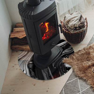 Kulatá podložka pod krb Abstraktní vlnité a lineární vzory