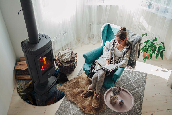 Kulatá skleněná podložka pod kamna Stylové listy ve struktuře