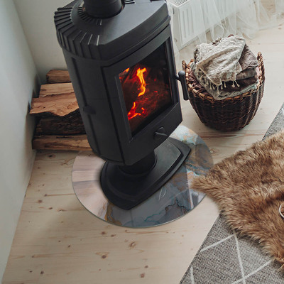 Kulatá podložka pod krb tekutý abstraktní motiv