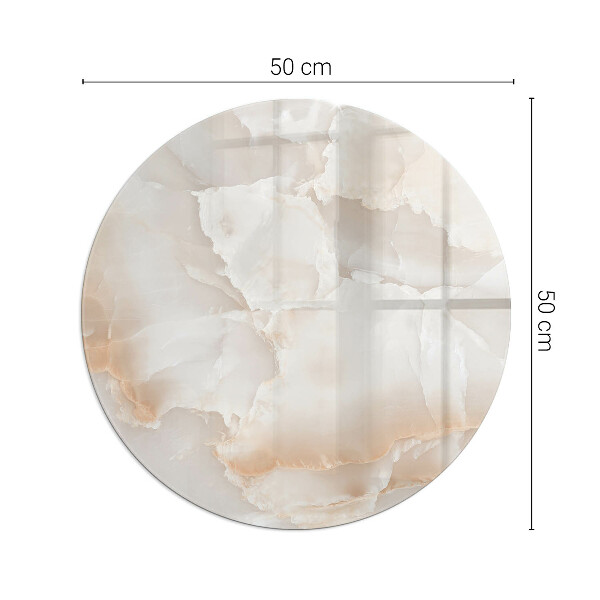 Kulaté sklo pod krbová kamna Kamenný organický motiv
