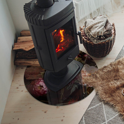 Kulatá podložka pod krb Květinový detail v plném květu