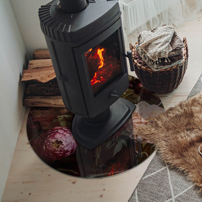 Kulatá podložka pod krb Květinový detail v plném květu