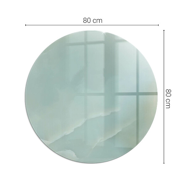 Kulatá podložka pod krb Mramorový motiv v jemných tónech