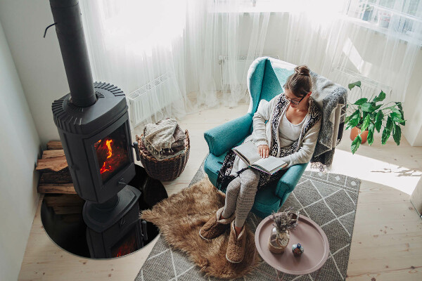 Kulatá podložka pod krb Barva Černá