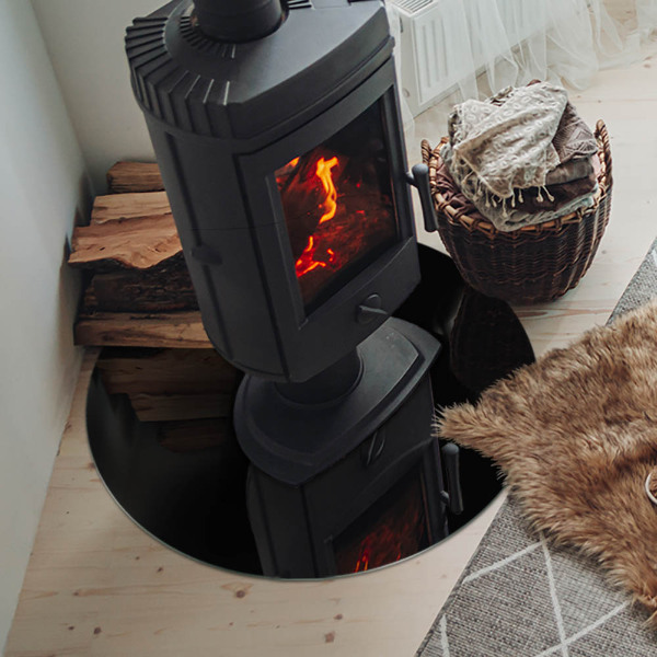 Kulatá podložka pod krb Barva Černá