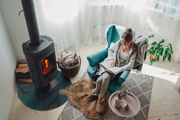 Kulaté sklo pod krbová kamna Barva moře