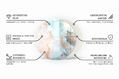 Kulatá podložka pod krb Barva Hnědá