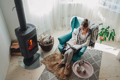 Kulatá skleněná podložka pod kamna Barva světle zelená