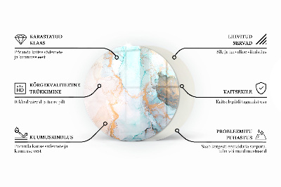 Kulatá podložka pod krb Barva světle fialová