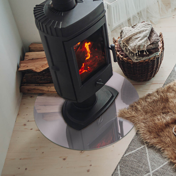 Kulatá podložka pod krb Barva světle fialová