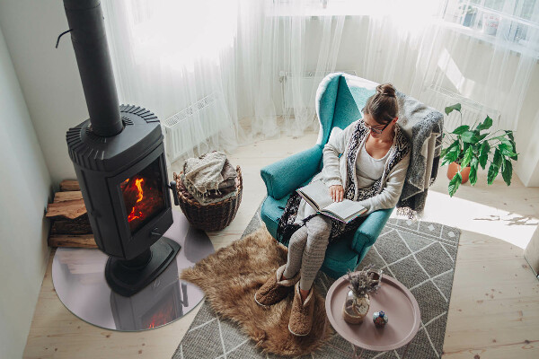 Kulatá podložka pod krb Barva světle fialová