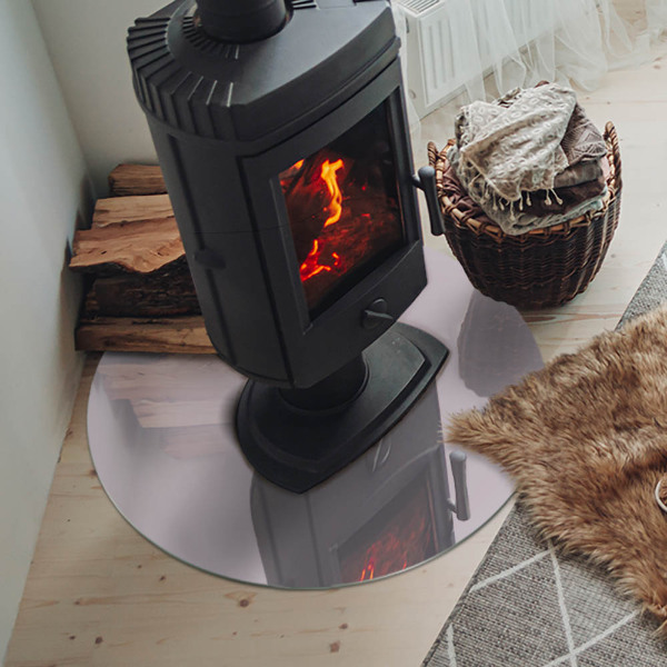 Kulatá podložka pod krb Barva světle fialová