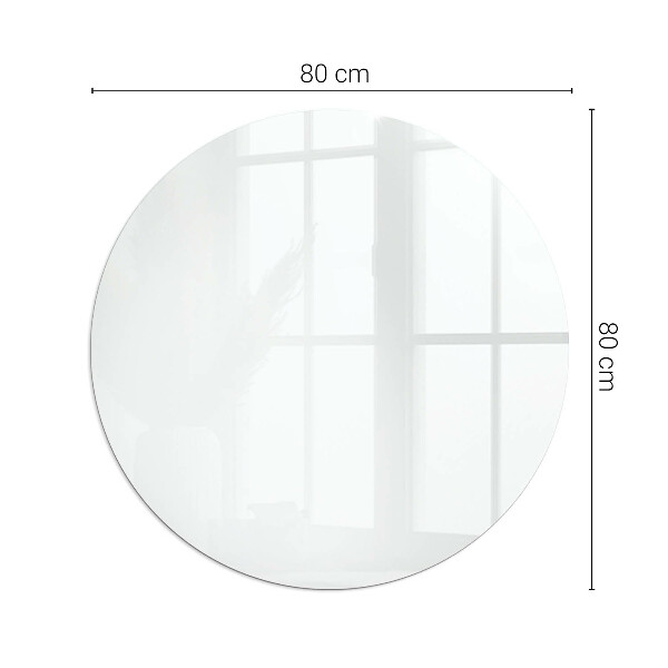 Kulatá skleněná podložka pod kamna Barva Bílá