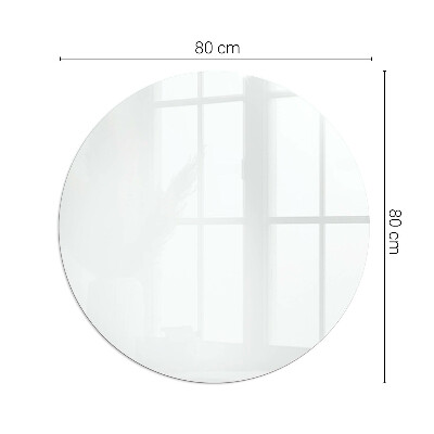 Kulatá skleněná podložka pod kamna Barva Bílá