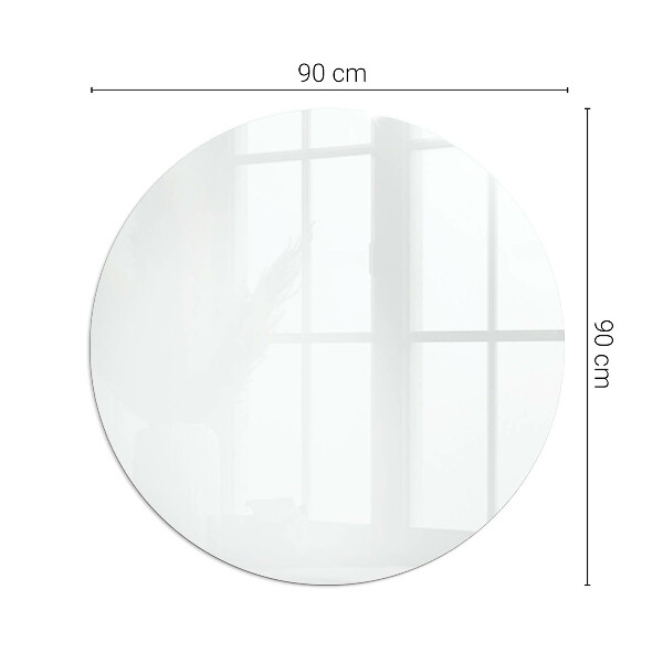 Kulatá skleněná podložka pod kamna Barva Bílá