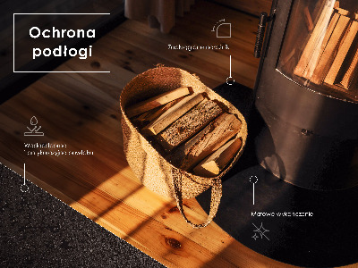Obdélníková podložka pod kamna v industriálním metalovém provedení