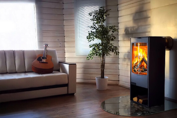 Půloválná skleněná podložka pod kamna Abstraktní oblačnosti se tvoří v pevných látkách