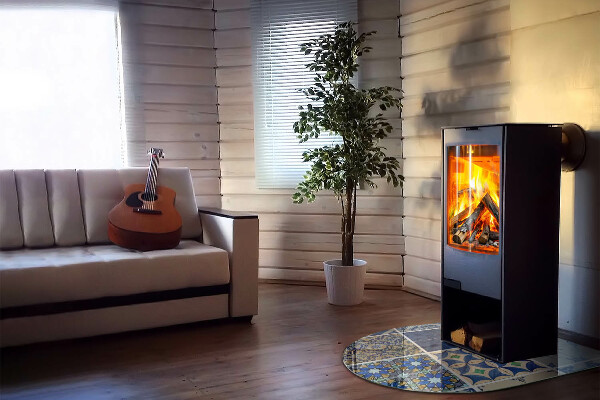 Půloválná skleněná podložka pod kamna Keramické vzory na pozadí