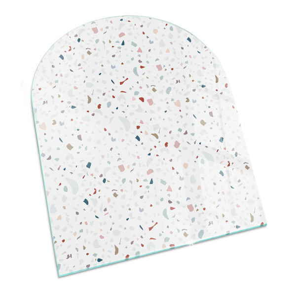 Půloválné sklo před krb Tvary v miniatuře