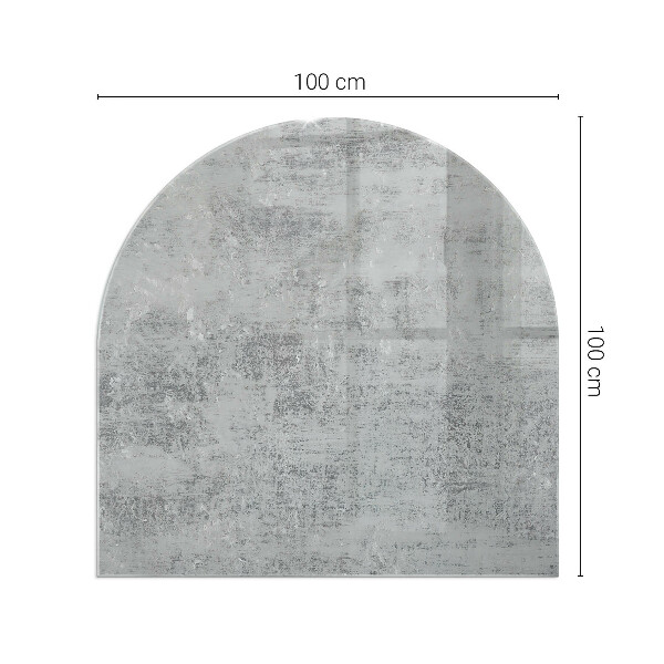 Půloválné sklo před krb Abstraktní vzorek pozadí