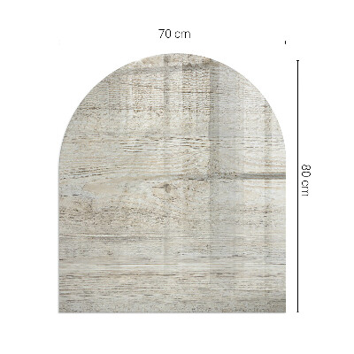 Půloválná podložka pod krbová kamna Vzor přirozeného světlého dřeva