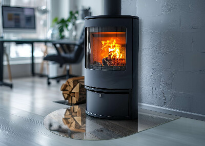 Půloválná podložka pod krbová kamna Barvy desek v různých odstínech