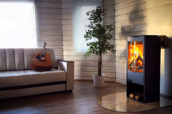 Půloválná podložka pod krbová kamna Rez na kovovém povrchu