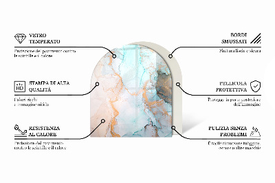 Půloválná podložka pod krbová kamna Květinový detail v plném květu