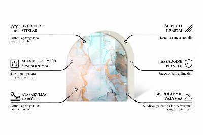 Půloválná podložka pod krbová kamna Květinový detail v plném květu