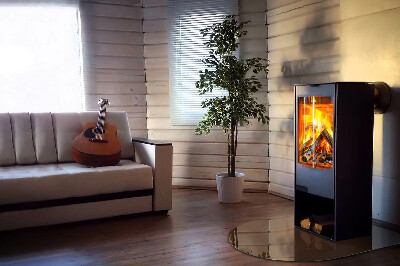 Půloválná podložka pod krbová kamna Barva Hnědá