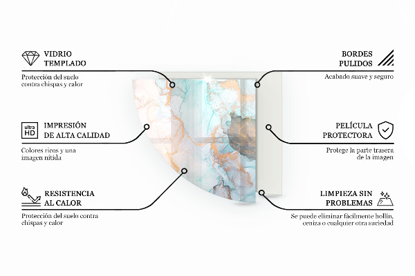 Sklo do rohu pod krb Vzor z přírodního kamene