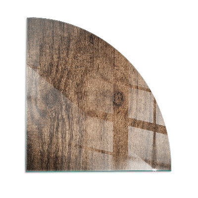 Rohová podložka pod krbová kamna Vzor borovicového dřeva