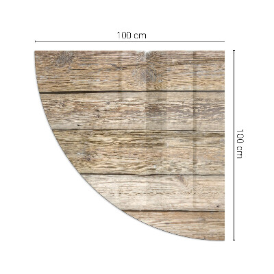 Rohová skleněná podložka pod kamna Dřevěná mozaika v rozvržení