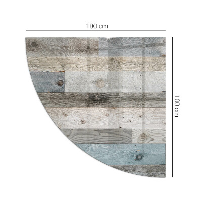 Rohová podložka pod krbová kamna Barvy desek v různých odstínech