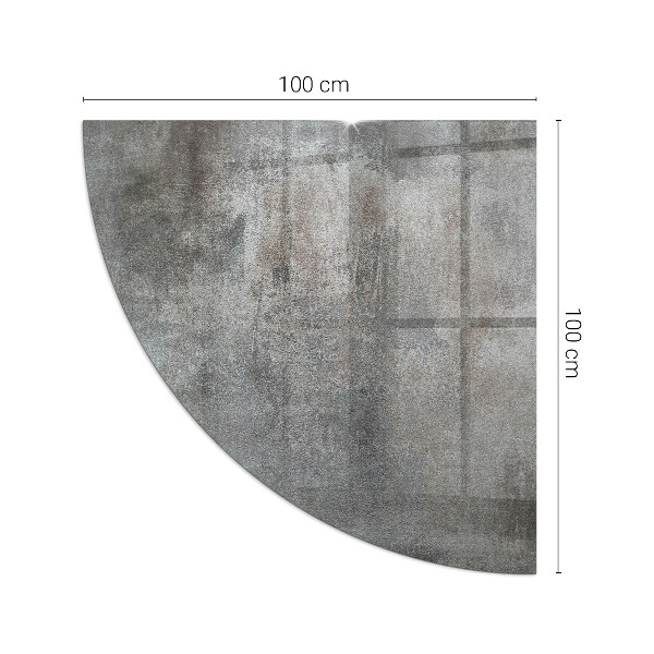 Rohová skleněná podložka pod kamna Vzor surové struktury